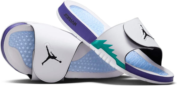 Men's Jordan Hydro V Retro White/Black-New Emerald (555501 103)