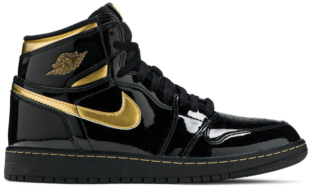 Men's Jordan 1 Retro High OG Black/Metallic Gold-Black 2020 (555088 032)