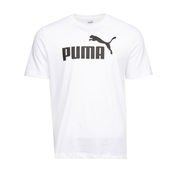 Men's Puma White ESS Logo T-Shirt
