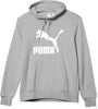 Men's Puma Medium Gray Heather Essentials Big Classics Logo Hoody