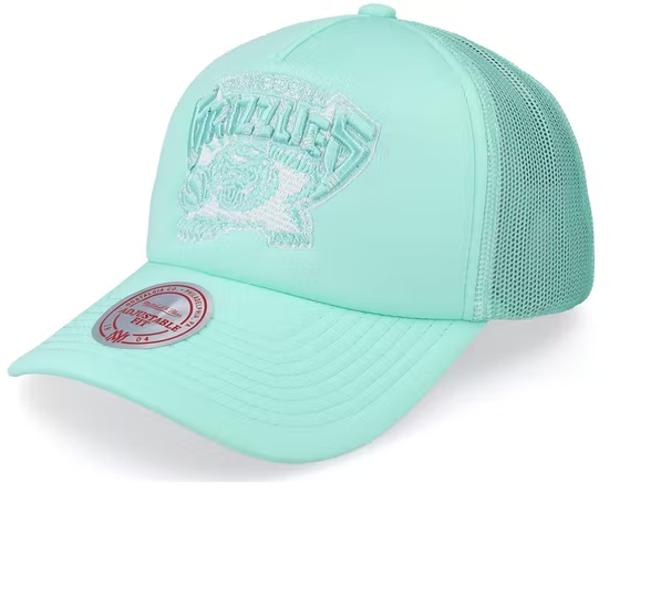 Men's Mitchell & Ness Teal NBA Vancouver Grizzlies Pastel Trucker HWC Snapback - OSFA