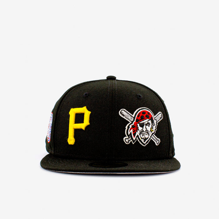 New Era 59Fifty Blk/Ylw Pittsburgh Pirates Patch Pride Fitted