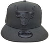 New Era 9Fifty NBA Chicago Bulls Black/Black Snapback (60166748) - OSFM