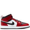Little Kid's Jordan 1 Mid Black/Black-Gym Red (640734 069)