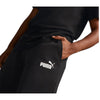 Men's Puma Black ESS+ Logo Repeat Graphic Sweatpants