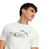 Men's Puma White Summer Splash Graphic T-Shirt