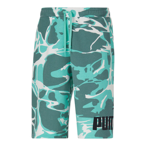 Men's Puma Mint Summer Splash Tie Dye AOP Fleece Shorts