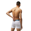 Men's Lacoste White/Green Lettered Waist Stretch 3-Pack Boxer Briefs