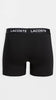 Lacoste Black Lettered Waist Stretch 3-Pack Boxer Briefs