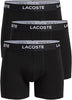 Lacoste Black Lettered Waist Stretch 3-Pack Boxer Briefs