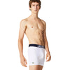 Men's Lacoste Grey Chine/Navy Blue/White Nautical Print Boxer Briefs 3-Pack