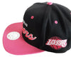 Mitchell & Ness Black/Pink NBA Los Angeles Lakers Sweetheart Script Snapback - OSFA