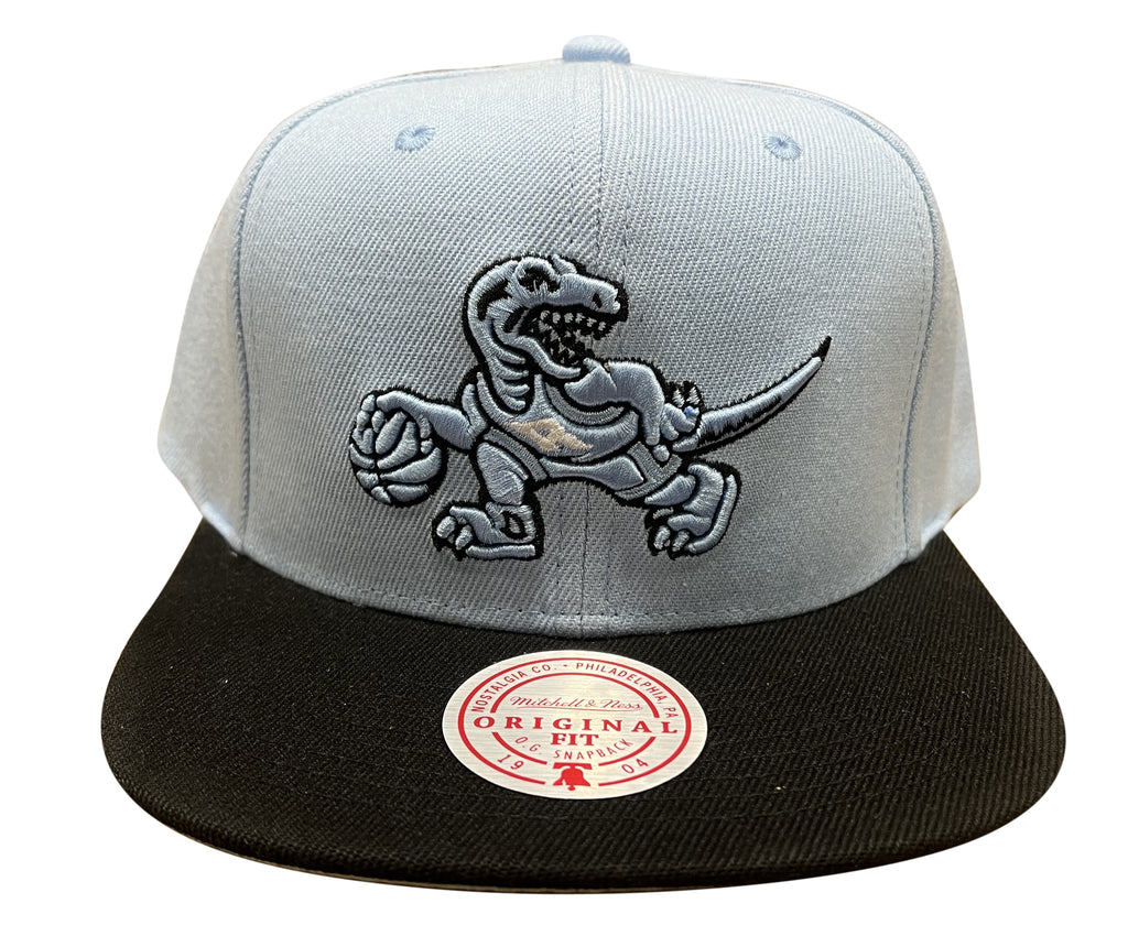 Men's Mitchell & Ness Light Blue/Black NBA Toronto Raptors Uni Away 2 Tone HWC Snapback - OSFA