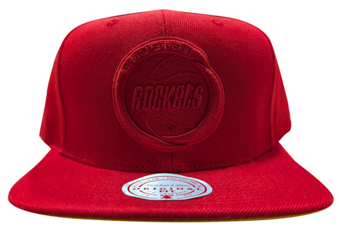 Mitchell & Ness Red Houston Rockets Tonal Eclipse HWC Snapback - OSFA