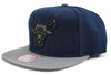 Men's Mitchell & Ness Navy/Grey NBA Chicago Bulls Navy Spirit Snapback - OSFA