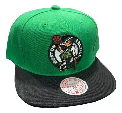 Mitchell & Ness NBA Green/Black Boston Celtics Core Basic Snapback - OSFA