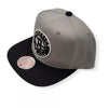 Mitchell & Ness Grey/Black NBA Brooklyn Nets Core Basic Snapback - OSFA