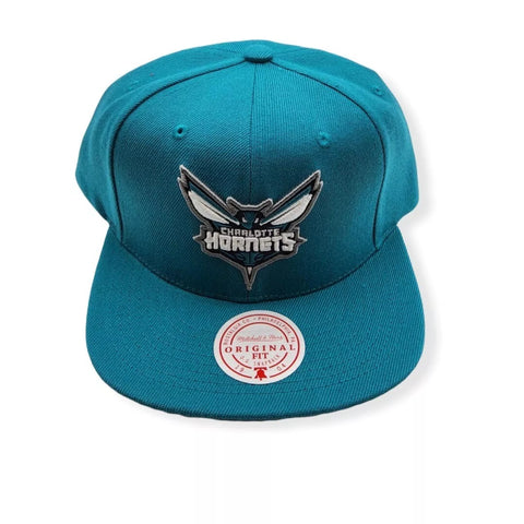 Mitchell & Ness Teal NBA Charlotte Hornets Core Basic Snapback - OSFA