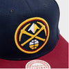 Mitchell & Ness Navy/Grey NBA Denver Nuggets Core Basic Snapback - OSFA