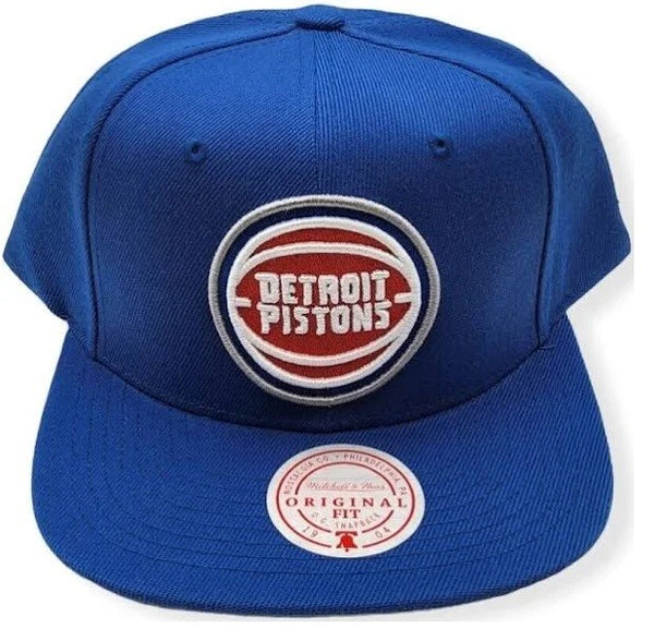 Mitchell & Ness Blue NBA Detroit Pistons Core Basic Snapback - OSFA