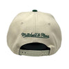 Mitchell & Ness Cream/Hunter Green NBA Milwaukee Bucks Core Basic Snapback - OSFA