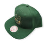 Mitchell & Ness Green NBA Milwaukee Bucks Core Basic Snapback - OSFA