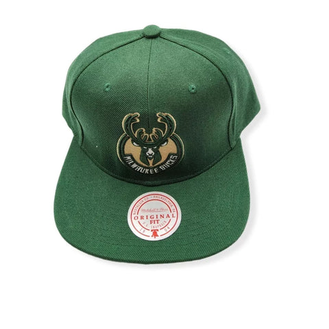 Mitchell & Ness Green NBA Milwaukee Bucks Core Basic Snapback - OSFA