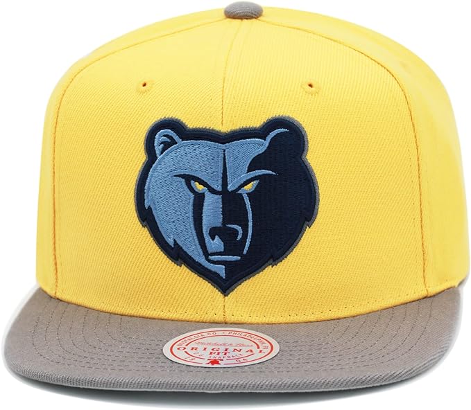 Mitchell & Ness Gold/Grey NBA Memphis Grizzlies Core Basic Snapback - OSFA