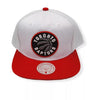 Mitchell & Ness White/Red NBA Toronto Raptors Core Basic Snapback - OSFA