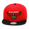 Mitchell & Ness Red/Black NBA Atlanta Hawks HWC Core Basic Snapback - OSFA