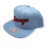 Mitchell & Ness Light Blue NBA Chicago Bulls Core Basic HWC Snapback - OSFA