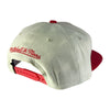 Mitchell & Ness Off White/Red NBA Atlanta Hawks Natural XL HWC Snapback - OSFA