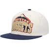 Mitchell & Ness Off White/Navy NBA Denver Nuggets Natural XL Snapback HWC - OSFA