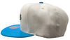 Mitchell & Ness Off White/Light Blue NBA Detroit Pistons Natural XL HWC Snapback - OSFA