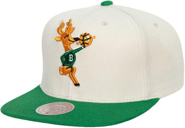 Mitchell & Ness Off White NBA Milwaukee Bucks Natural XL Snapback HWC - OSFA