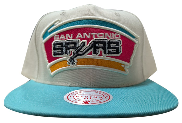 Mitchell & Ness Off White NBA San Antonio Spurs Natural XL Snapback HWC - OSFA