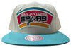 Mitchell & Ness Off White NBA San Antonio Spurs Natural XL Snapback HWC - OSFA