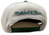 Mitchell & Ness Cream/Hunter Green NBA Seattle Supersonics Natural XL HWC Snapback - OSFA