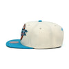 Mitchell & Ness Off White/Light Blue NBA Utah Jazz Natural XL HWC Snapback - OSFA