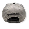 Mitchell & Ness Grey Heather NBA San Antonio Spurs Grey Black Pop Snapback - OSFA