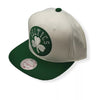 Mitchell & Ness Off White NBA Boston Celtics Natural XL Snapback - OSFA