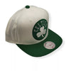 Mitchell & Ness Off White NBA Boston Celtics Natural XL Snapback - OSFA