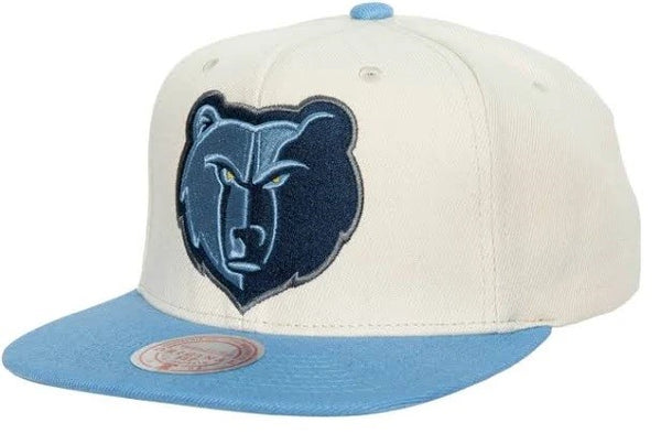 Mitchell & Ness Off White NBA Memphis Grizzlies Natural XL Snapback - OSFA