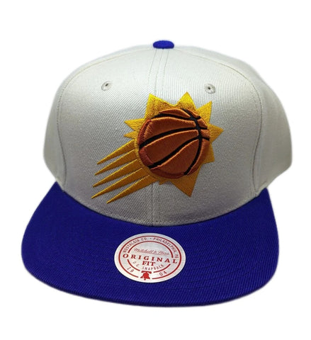 Mitchell & Ness Off White/Purple NBA Phoenix Suns Natural XL Snapback - OSFA