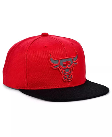 Mitchell & Ness Red/Black NBA Bulls Team Reflective Snapback - OSFA