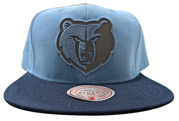 Mitchell & Ness Light Blue/Navy NBA Memphis Grizzlies Team Reflective Snapback - OSFA