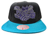 Mitchell & Ness Black/Teal NBA HWC Charlotte Hornets Team Reflective Snapback - OSFA