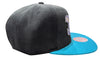 Mitchell & Ness Black/Teal NBA HWC Charlotte Hornets Team Reflective Snapback - OSFA