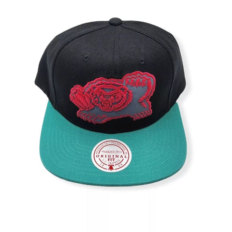 Mitchell & Ness Black/Teal NBA HWC Vancouver Grizzlies Team Reflective Snapback - OSFA