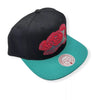 Mitchell & Ness Black/Teal NBA HWC Vancouver Grizzlies Team Reflective Snapback - OSFA